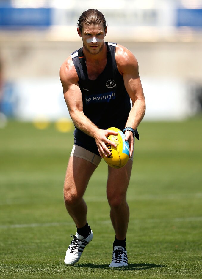 AFL 2016 Training - Carlton 130116 Bryce Gibbs has worked hard over summer in the hope of rebounding after a poor 2015 - ${keywords}